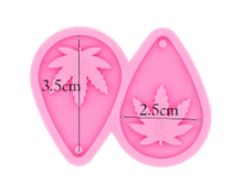 Load image into Gallery viewer, NEW Small &amp; Medium Leaf Earring Mold PINK
