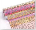 Load image into Gallery viewer, LEOPARD HOLOGRAPHIC YELLOW &amp; ORANGE VINYL 12&quot; x 5&#39; ROLL