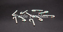 Load image into Gallery viewer, 1&quot; MINATURE CANDY CANE (10 PIECES) RED, GREEN, &amp; GREEN - FAKE