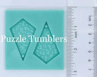 CUSTOM MOLD: Custom Leopard Diamond Drop Earring Mold *May have a 14 Day Shipping Delay (P35)