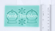Load image into Gallery viewer, CUSTOM MOLD: Custom Snow Globe Snowflake Dangle Earring (Double Hole)  Mold *May have a 14 Day Shipping Delay (P66)