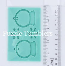 Load image into Gallery viewer, CUSTOM MOLD: Custom Snow Globe Snowflake Dangle Earring (Double Hole)  Mold *May have a 14 Day Shipping Delay (P66)