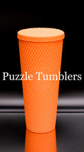 Load image into Gallery viewer, 24OZ PEACH STUDDED TUMBLER - NO LOGO