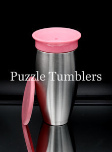 12OZ SIPPY CUP - 360 DEGREE ALL-AROUND LID - PINK