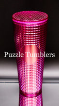 Load image into Gallery viewer, 24OZ PURPLE WINE SQUARE STUDDED TUMBLER - NO LOGO