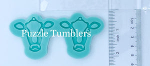 CUSTOM MOLD:  "SMALL COW" Earring Mold *May have a 14 Day Shipping Delay (E246)