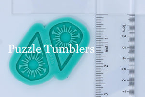 CUSTOM MOLD:  "SUNFLOWER DROP" Earring Mold *May have a 14 Day Shipping Delay (E258)