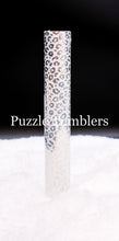 Load image into Gallery viewer, CLEAR (TRANSPARENT) LEOPARD GLITTER VINYL 12&quot; x 5&#39; ROLL