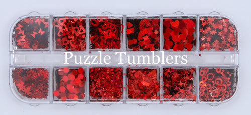 VARIETY OF SHAPES - SHAPE GLITTER PALLET