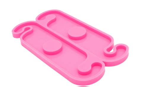 NEW XXL - Wine Bottle & Glass Holder - PINK Mold